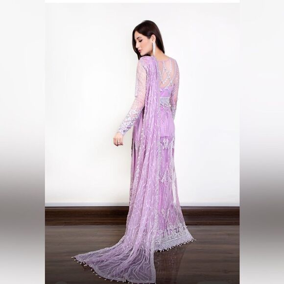 AYESHA SHOAIB MALIK PAKISTANI AUTHENTIC LUXURY DESIGNER DRESS - Picture 8 of 13